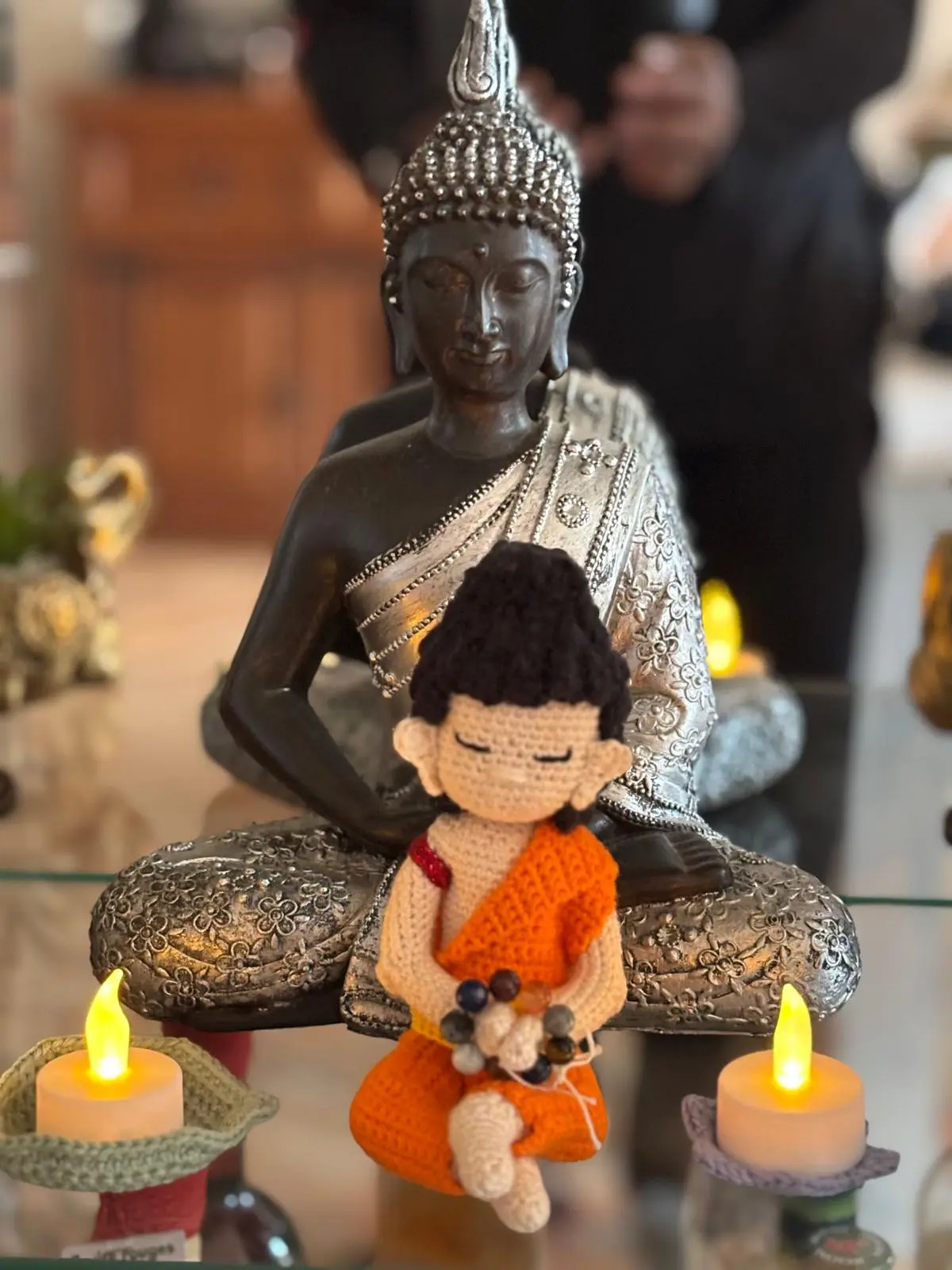 décoration bouddha au crochet